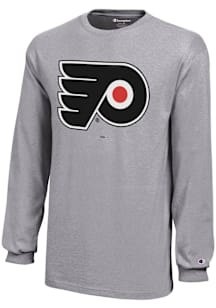 Champion Philadelphia Flyers Youth Grey Core Long Sleeve T-Shirt