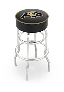 Colorado Buffaloes Double-Ring Swivel Pub Stool - Black