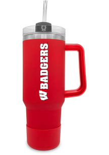 Red Wisconsin Badgers 40 oz Stainless Steel Tumbler
