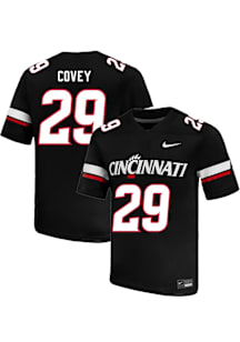 Manny Covey  Nike Cincinnati Bearcats Black Football NIL Name And Number Football Jersey