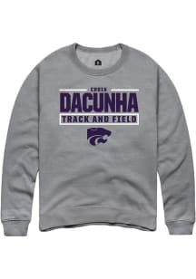 Croix DaCunha Rally Mens Graphite K-State Wildcats NIL Stacked Box Player Crew