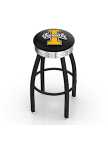 Idaho Vandals 3 Ring Chrome Seat Pub Stool - Black
