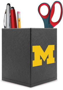 Black Michigan Wolverines Logo Desk Caddy