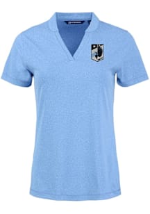 Cutter and Buck Minnesota United FC Womens Light Blue Forge Short Sleeve T-Shirt