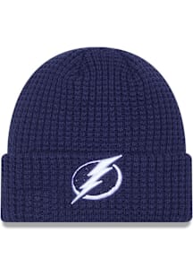 New Era Tampa Bay Lightning Blue Waffle Cuff Mens Knit Hat