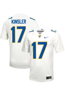 Tony Kinsler  Mens White Pitt Panthers Football Name And Number Football Jersey