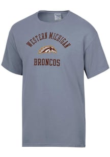 Western Michigan Broncos Grey ComfortWash Arch Mascot Garment Dyed Short Sleeve T-Shirt