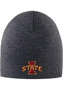 LogoFit Iowa State Cyclones Charcoal Everest Beanie Mens Knit Hat
