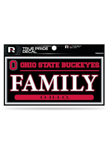 Ohio State Buckeyes True Pride Family Auto Decal - Red