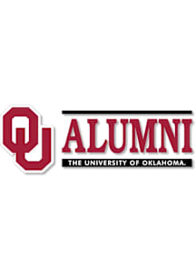 Oklahoma Sooners 6x2 Alumni Auto Decal - Crimson