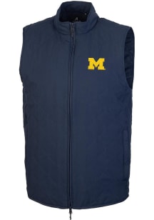 Mens Michigan Wolverines Navy Blue Antigua Rally Vest
