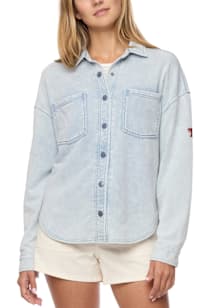 Texas Tech Red Raiders Womens Blue Bristol Terry Light Weight Jacket