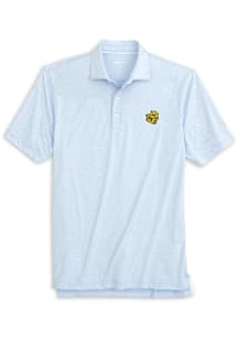 Johnnie O Michigan Wolverines Youth Light Blue Lyndonn Primary Logo Short Sleeve Polo Shirt