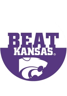Purple K-State Wildcats 3&quot; Beat Kansas Button
