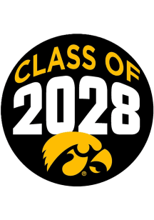 Yellow Iowa Hawkeyes 3&quot; Class of 2028 Button