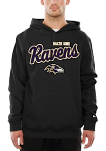 New Era Baltimore Ravens Womens Black Fleece Hooded Sweatshirt