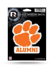 Clemson Tigers Alumni Medium Die-Cut Auto Decal - Orange
