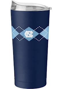 Logo Brands North Carolina Tar Heels 20oz Argyle Stainless Steel Tumbler - Navy Blue