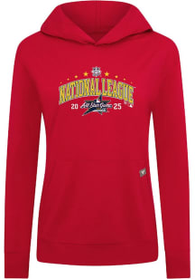 Levelwear  Womens Red Relay 25 MLB ASG Hooded Sweatshirt