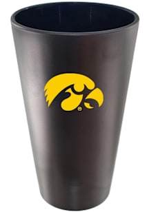 Iowa Hawkeyes 16oz Frosted Pint Glass - Black