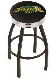 North Dakota State Bison 3 Ring Chrome Seat Pub Stool -