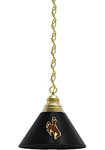Wyoming Cowboys Single Gold Billiard Lamp