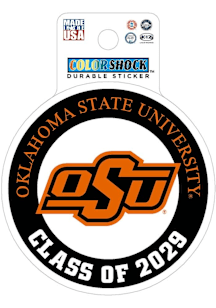 Oklahoma State Cowboys 3" Class of 2029 Stickers - Orange