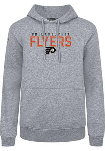 Levelwear Philadelphia Flyers Mens Grey Podium Carve Long Sleeve Hoodie