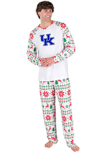 Concepts Sport Kentucky Wildcats Mens White Holiday Tidings Sleep Pants