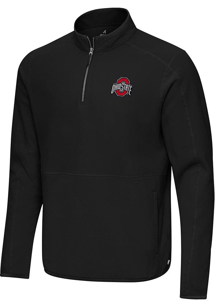 Antigua Ohio State Buckeyes Mens BLACK Step Up Pullover
