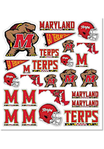 Maryland Terrapins 8"x10" Sheet Stickers - Red
