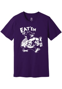 K-State Wildcats Purple Summit Sportswear Varsity Willie Football Short Sleeve Fashion T Shirt
