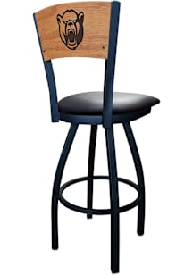 Baylor Bears Vinyl Seat Maple Back Swivel Pub Stool - Black