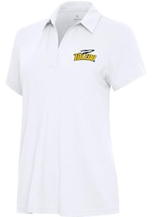 Antigua Toledo Rockets Womens White Era Short Sleeve Polo Shirt