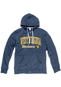Blue 84 West Virginia Mountaineers Womens Navy Blue Laugna Long Sleeve Full Zip Jacket