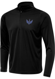 Antigua St Louis Battlehawks Mens Blue Tribute Long Sleeve Qtr Zip Pullover