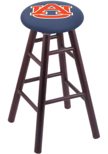 Auburn Tigers Round Cushion Oak Pub Stool - Brown
