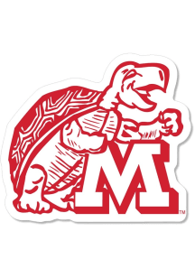 Red Maryland Terrapins 3 Inch Vintage Turtle Decal