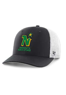 47 Minnesota North Stars Vintage Trucker Adjustable Hat - Black