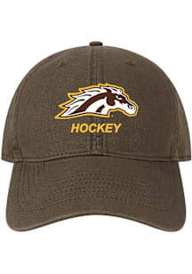 Western Michigan Broncos Hockey Twill Adjustable Hat - Brown