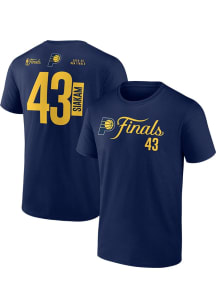 Pascal Siakam Indiana Pacers Navy Blue 2025 Finals Participant Short Sleeve Player T Shirt
