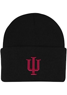 LogoFit Indiana Hoosiers North Pole Baby Knit Hat - Black