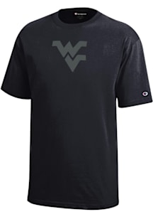 Champion West Virginia Mountaineers Youth Black Team Logo Short Sleeve T-Shirt