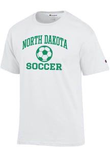 Champion North Dakota Fighting Hawks White Soccer Jersey Short Sleeve T Shirt
