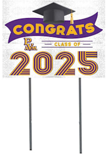 Prairie View A&M Panthers KH Sports Fan 18x24 Yard Sign with Stakes Class of 2025 Yard Sign - Whit..