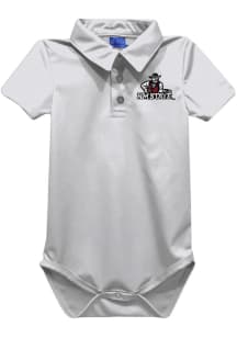Vive La Fete New Mexico State Aggies Baby White Team Short Sleeve One Piece Polo