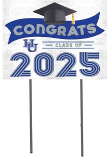 Hampton University KH Sports Fan Class of 2025 graduation graphic Yard Sign - White