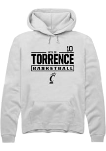 Kylie Torrence Cincinnati Bearcats Mens White NIL Stacked Box Player Hood