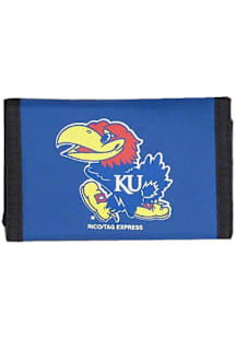 Kansas Jayhawks Nylon Mens Trifold Wallet