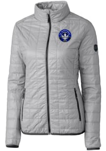 Cutter and Buck Montreal Impact Womens Grey Rainier PrimaLoft Heavy Weight Jacket